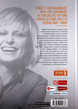 KSIĄŻKA MAGDA,MIŁOŚĆ I RAK ALINA MROWIŃSKA