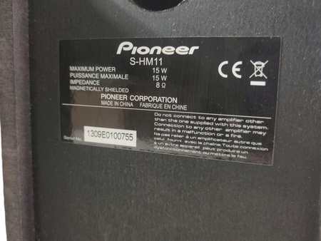 Głośniki Pioneer S-HM11 zestaw 2-drożny 30W RMS bass reflex