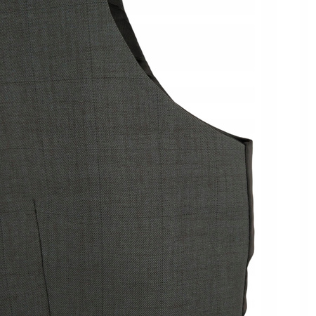 KAMIZELKA GARNITUROWA JEDNORZĘDOWA MĘSKA ROZMIAR 170/86SZARA