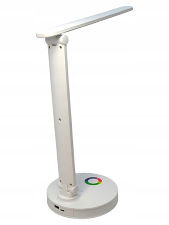 Bezprzewodowa Lampka Biurkowa LED z podświetlaną podstawą RGB Smukee