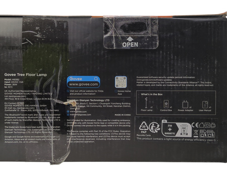 Lampa Govee H60B2 Tree Floor podłogowa LED 1500lm RGBWWIC WiFi