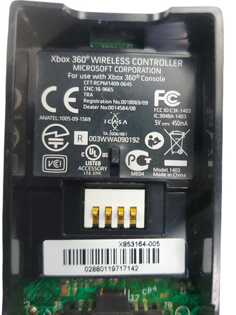 Kontroler bezprzewodowy Microsoft Xbox 360 Wireless Controller czarny