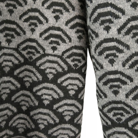 SWETER DAMSKI NIGHTINGALES ROZMIAR M SZARY WE WZORY