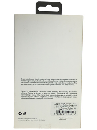 Etui z klapką Kabura Wonder Prime do Samsung Galaxy A15 4G granatowa