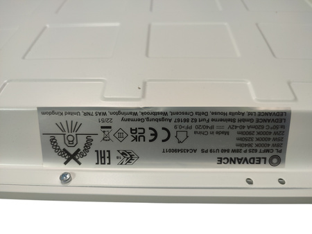 Panel LED Ledvance PL CMFT 625 P 28W 3640lm 4000K UGR19 62x62cm