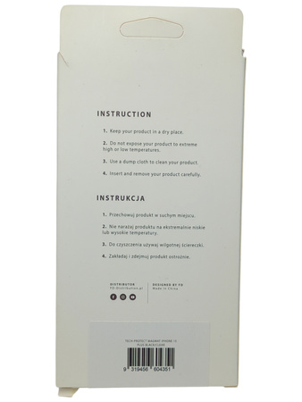 Etui Tech-Protect Magmat Clear do iPhone 15 Plus czarno-przezroczyste