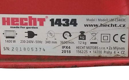 Kosiarka elektryczna Hecht LM-C3403C 1400W 34 cm