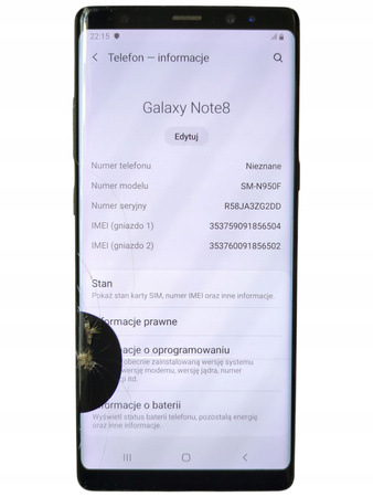 Smartfon Samsung Galaxy Note 8 SM-N950F 6/64GB