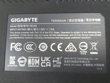 Obudowa dolna do laptopa Gigabyte G5 MF RC55