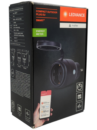 Inteligentne Gniazdko Sieciowe Wtyczka EU 230V 16A SMART+ Matter WiFi Plug