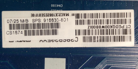 Płyta główna laptopa HP Probook 650 G36050A2860101_SR342 i5-7200U