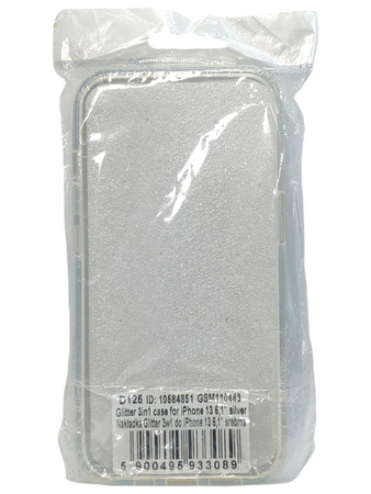 Etui Plecki do Apple Iphone 13 srebrne brokatowe