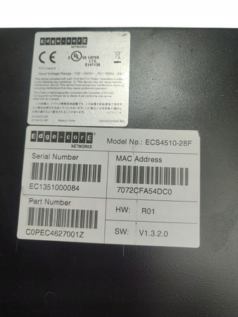 Switch EdgeCore ESC451028F 22x1G SFP, 2x1G SFP/RJ45, 2x10G SFP+, 2x10G SFP+