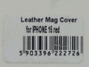 Etui Plecki do Iphone 15 Case Leather Mag Cover czerwony
