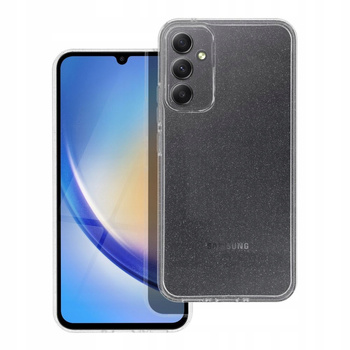 Etui Plecki do Samsung Galaxy A35 5G bezbarwne brokatowe