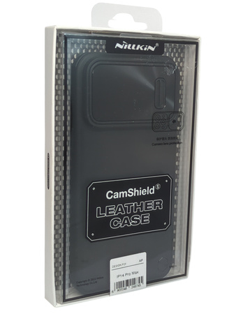Etui Nillkin CamShield Leather S Case etui do iPhone 14 Pro Max Czarne