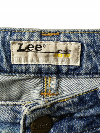 Spodnie jeans damskie LEE Rozmiar 28/31 NIEBIESKIE