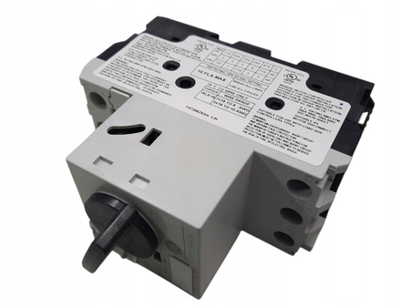 Wyłącznik silnikowy GPS1BHAK zakres 6.3-10A, 3/4kW Icu 100kA pokrętło
