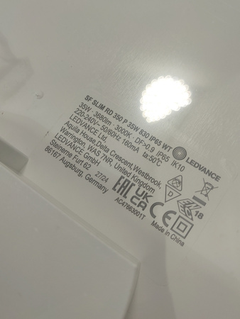 Lampa sufitowe Plafon LED Surface slim RD 350 35W 830 3680lm Ledvance