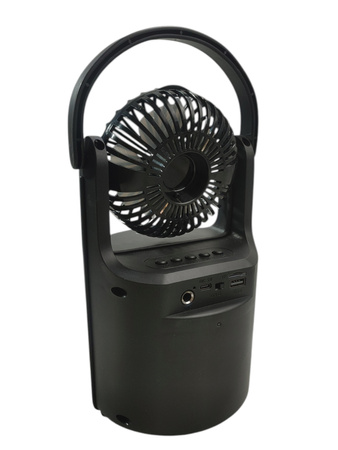 Hoffen Wentylator z Głośnikiem Podświetlenie RGB Bluetooth Radio FM