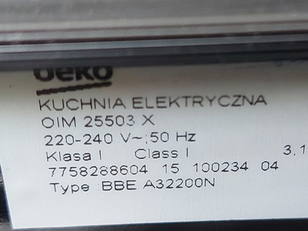Piekarnik elektryczny do zabudowy BEKO OIM 25503 X 59.4 cm 71 litrów
