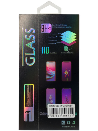 Hartowane szkło 6D Matte Glass do iPhone 12 i 12 Pro 6,1"