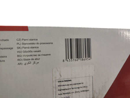 Steamer do ubrań Stacja parowa Solac CPB6200 2400 W