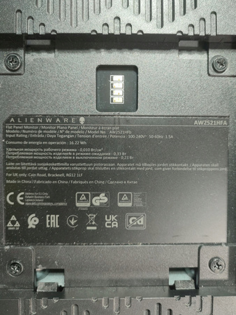 Monitor gamingowy Dell Alienware AW2521HFA 25" FHD 240Hz 1ms