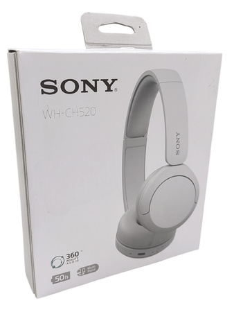 Słuchawki bezprzewodowe nauszne Sony WH-CH520 białe