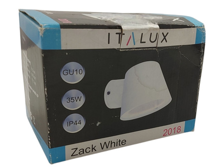 Kinkiet zewnętrzny ITALUX Zack White 2018/WH-7 LED GU10 IP44 biały