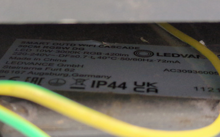 Lampa LED SMART+ Wifi Cascade 50cm Post Ledvance ciemnoszara RGBW