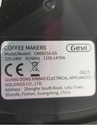 Ekspres do kawy 2in1 Smart Espresso Gevi CM5022A-GS 1350W BIAŁY