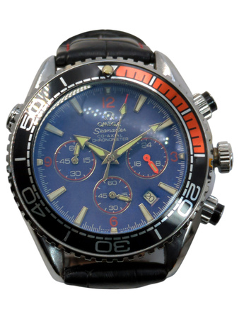 Zegarek męski na pasku OOMEGA Seamaster czarny