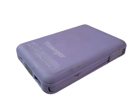 Powerbank Yiisonger KT-D011 10000mAh z wbudowanymi kablami FIOLETOWY