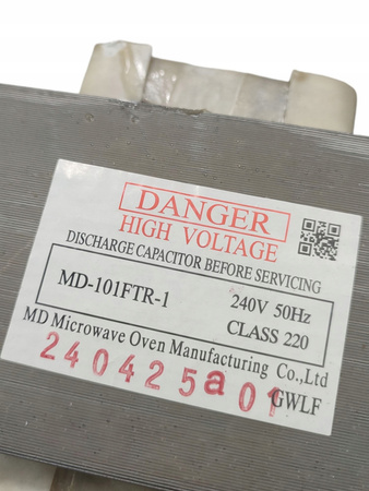 TRANSFORMATOR MD-101FTR-1 MD NA ZGRZEWARKĘ Z MIKROFALÓWKI