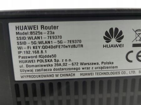Router Huawei B525s-23a LTE Cat6 Dual Band WiFi 1300 Mbps 4xLAN USB