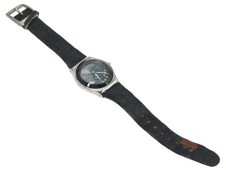 Zegarek damski na pasku Swatch Irony Medium Black Flower czarny