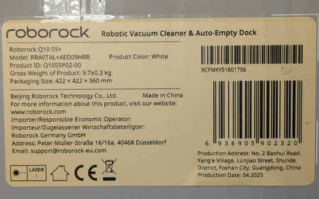 Robot odkurzający i mopujący Roborock Q10 S5+ Set