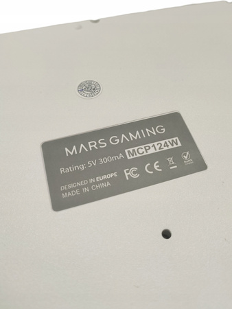 Zestaw gamingowy MARS GAMING MCP124W klawiatura mysz