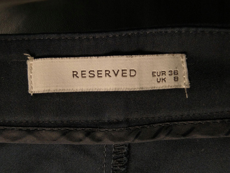 Spodnie damskie RESERVED Rozmiar 36 Granatowe