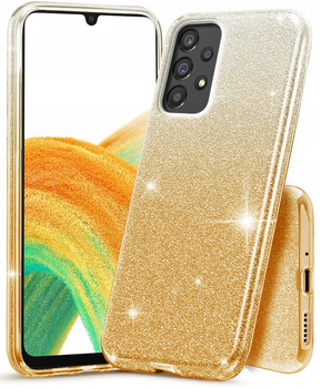 Etui Plecki do Samsung Galaxy A32 5G / M32 5G / A32 5G EE 5G Złoty Giltter