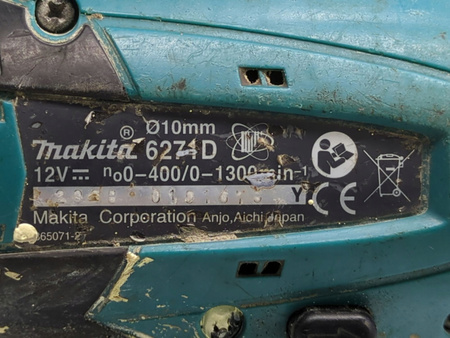 Wiertarko-wkrętarka Makita 6271D - 12V, 2-biegowa, 16-stopniowy moment