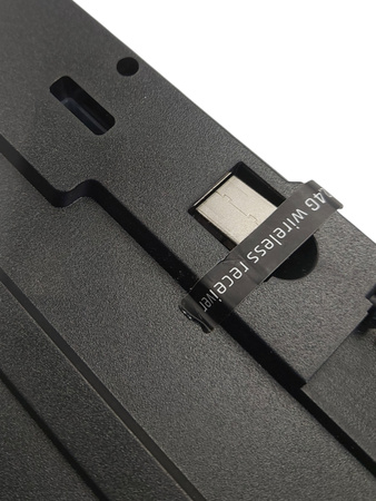 Klawiatura membranowa KLIM Chroma SANS FIL AZERTY FR czarna