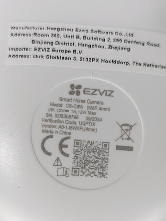 Kamera wewnętrzna zewnętrzna Ezviz C8W Pro 5MP WIFI
