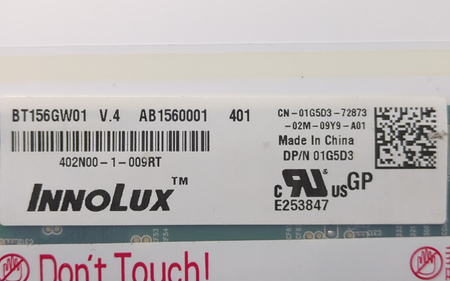 Matryca LCD BT156GW01 V.4 15.6" 1366x768 HD błyszcząca LED