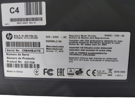 Drukarka Hp LaserJet Pro M125a Przebieg 27597 stron