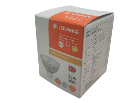 Zestaw 10 żarówek Ledvance MR16 GU5.3 5W 2700K ściemnialne