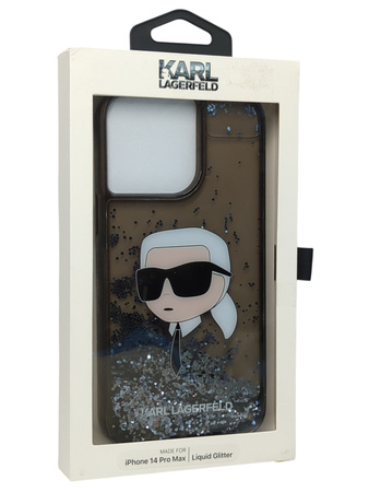 Etui Karl Lagerfeld Glitter Karl's Head na iPhone 14 Pro Max