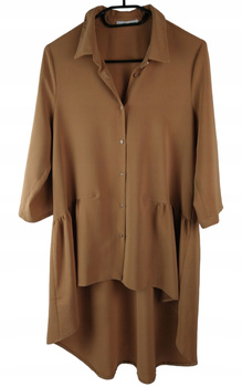 BLUZKA DAMSKA LA BLANCHE ROZMIAR 36 BRĄZOWA