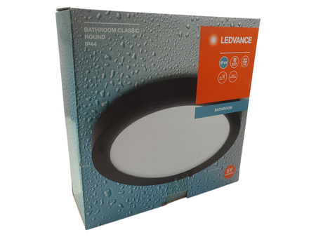 Plafon łazienkowy LEDVANCE Bathroom Classic Round 31cm Czarny E27 IP44